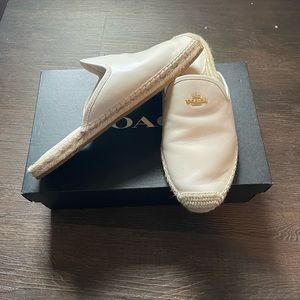 Coach tan espadrilles size 8.5